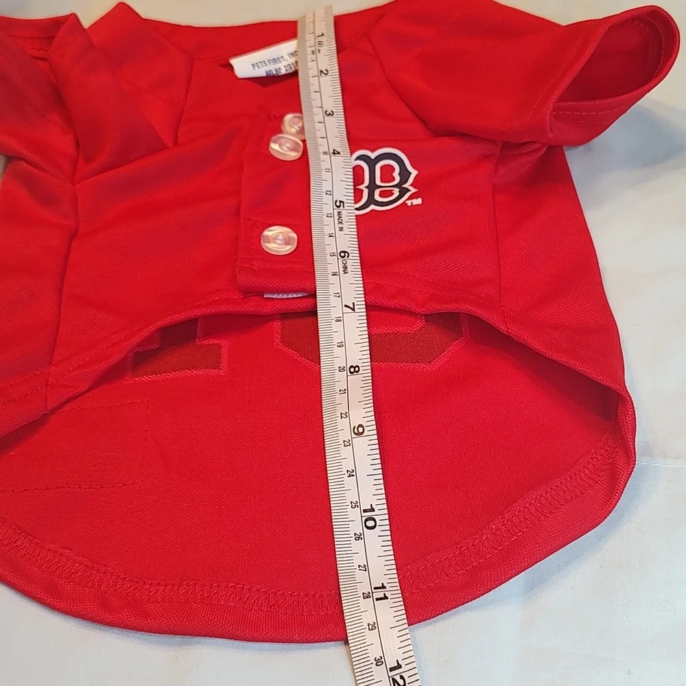 🐕MLB Official Pet Wear Boston Red Sox #01 Red Dog Shirt  small